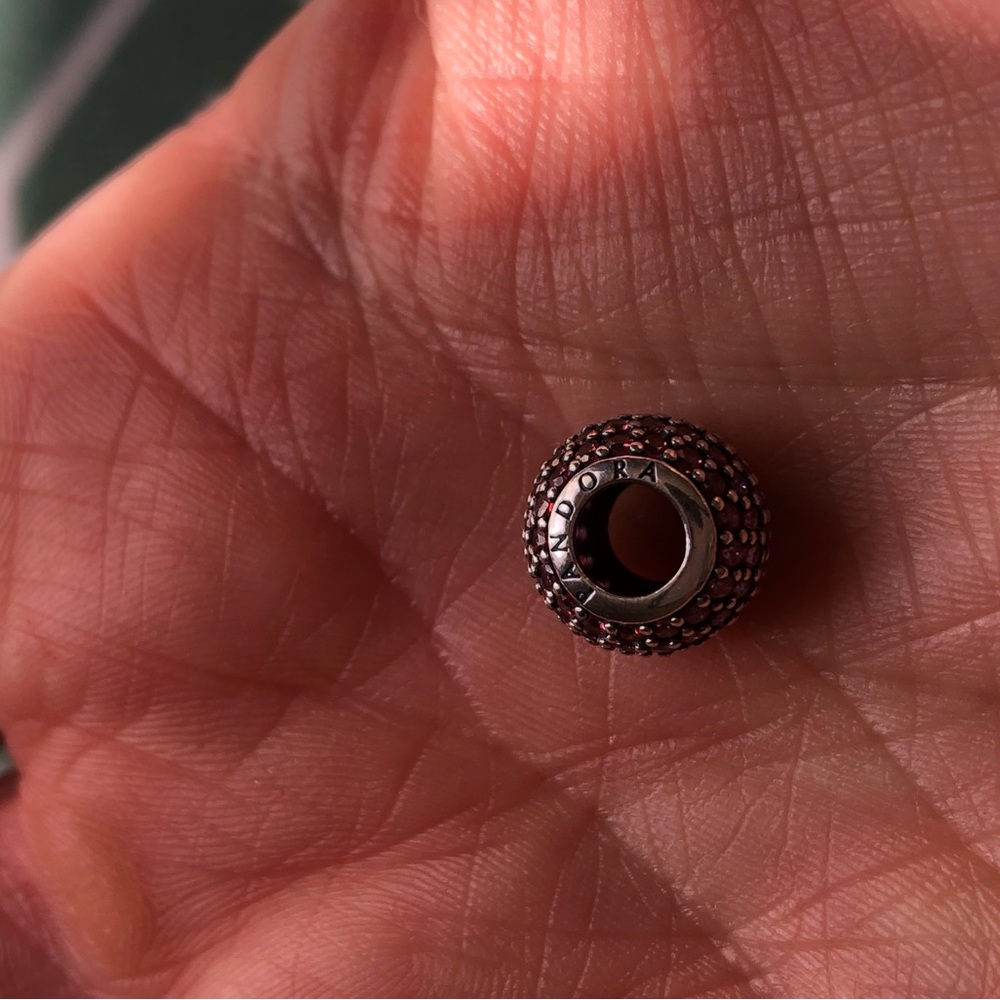 Authentic Pandora Red Pave Lights Bead 791051CZR - Picture 3 of 3